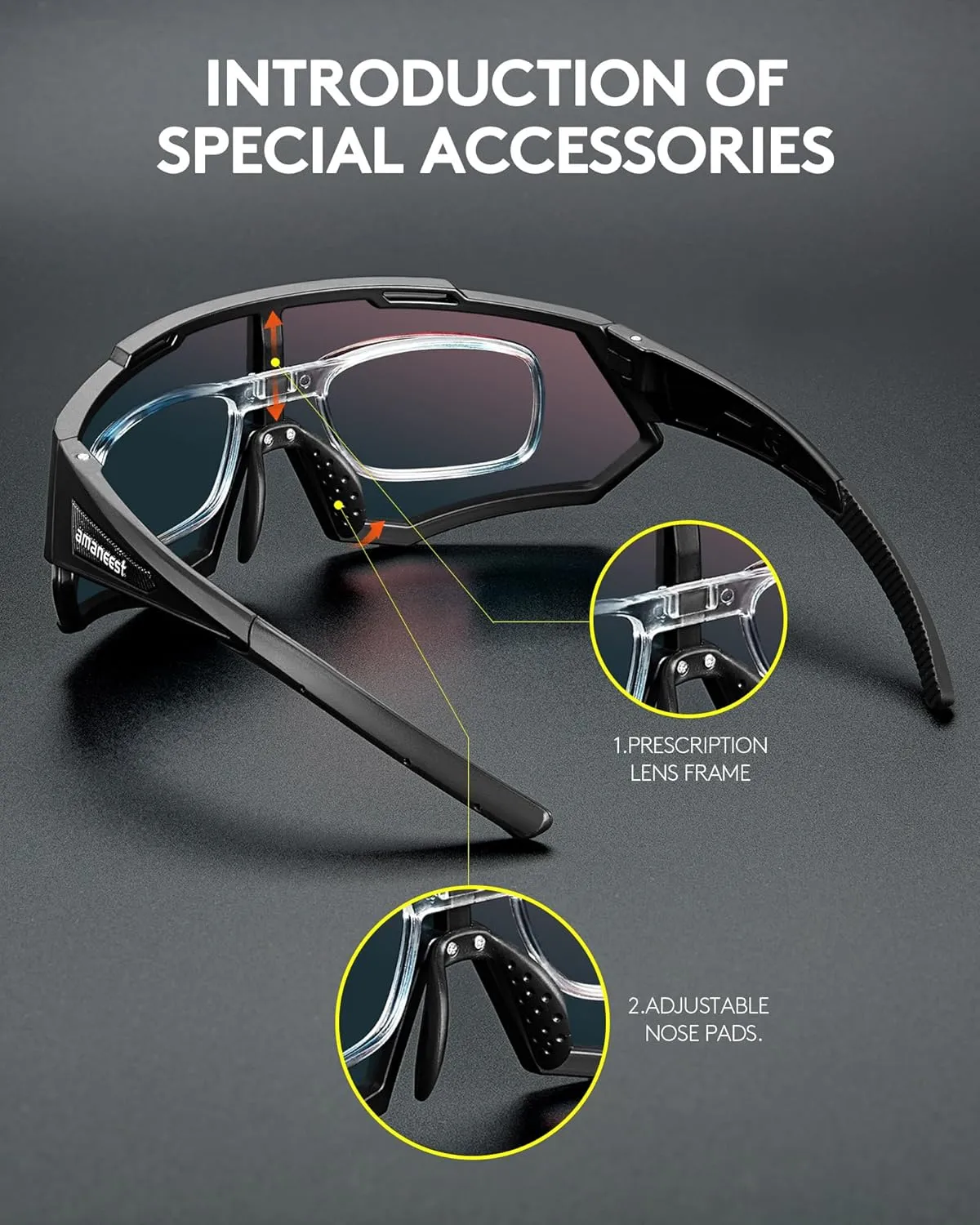 Sunglasses UV Protection Cycling Sunglasses for Men and Women,Impact Resistance Z87.1 for Construction