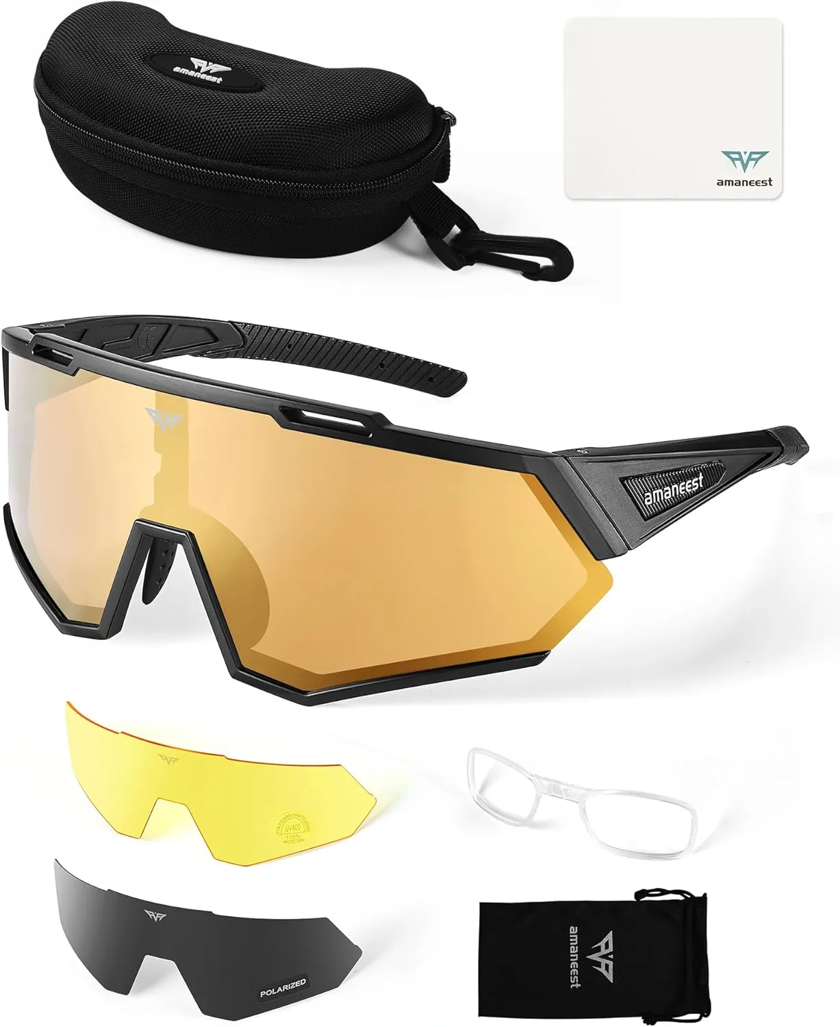 Sunglasses UV Protection Cycling Sunglasses for Men and Women,Impact Resistance Z87.1 for Construction