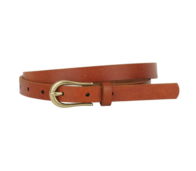 The Meadow Skinny Leather Belt