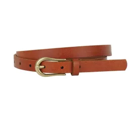 The Meadow Skinny Leather Belt