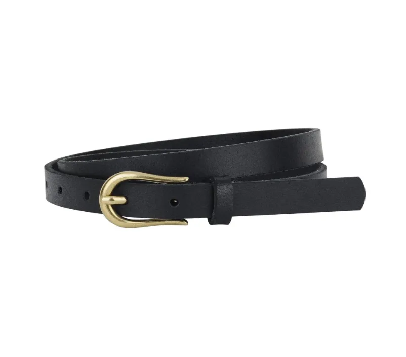 The Meadow Skinny Leather Belt