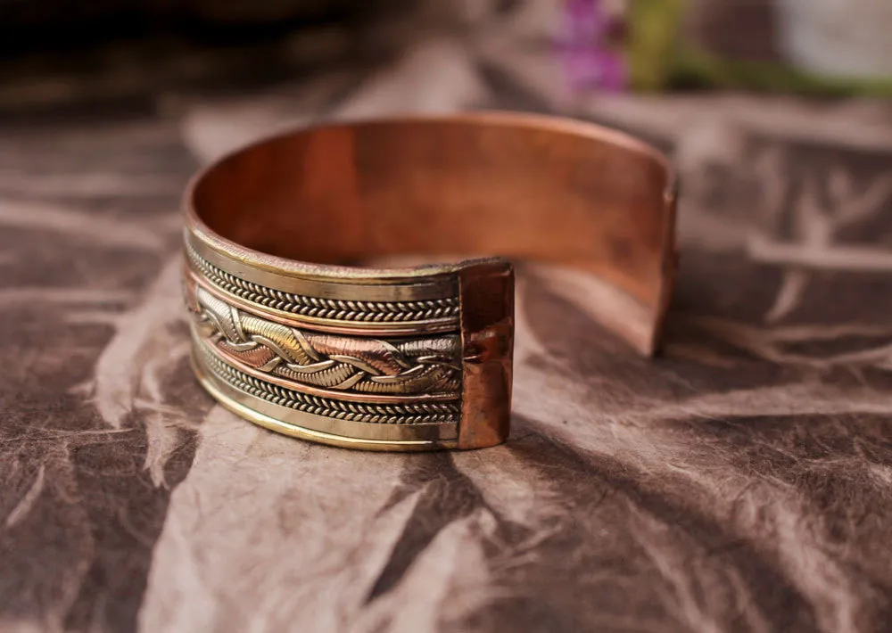 Three Metal Astrological Bangle