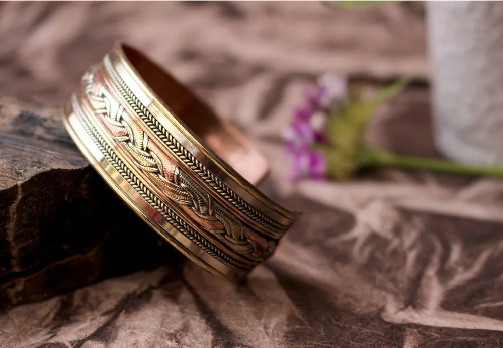 Three Metal Astrological Bangle