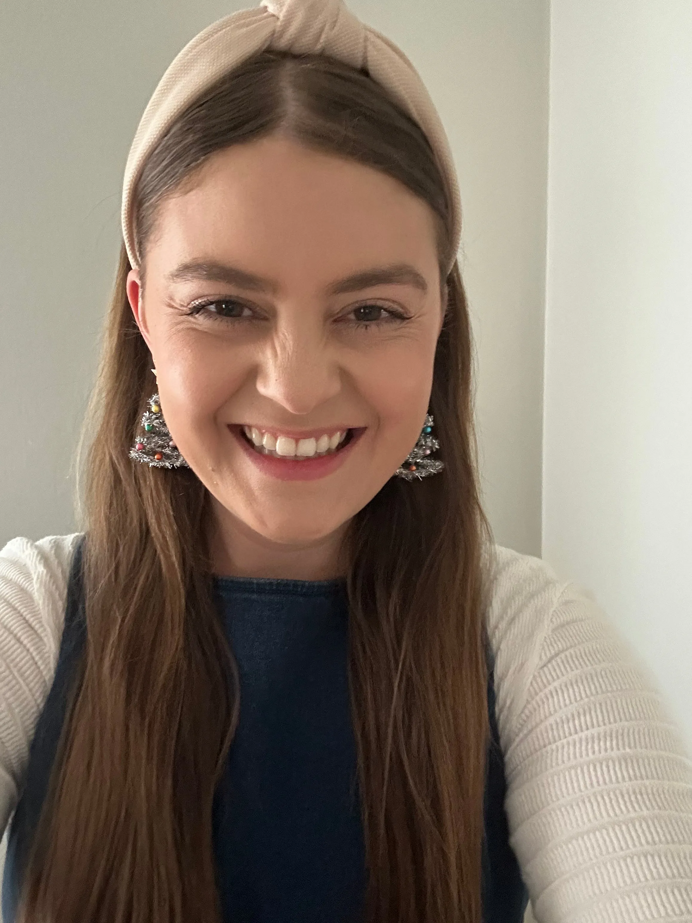 Tinsel Town Christmas Tree Earrings