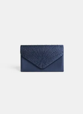 Tonal Crystal Embellished Clutch