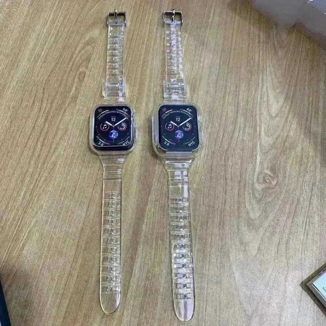 Transparent TPU Protective Candy Glacier One Smart Watch Strap Watch Band