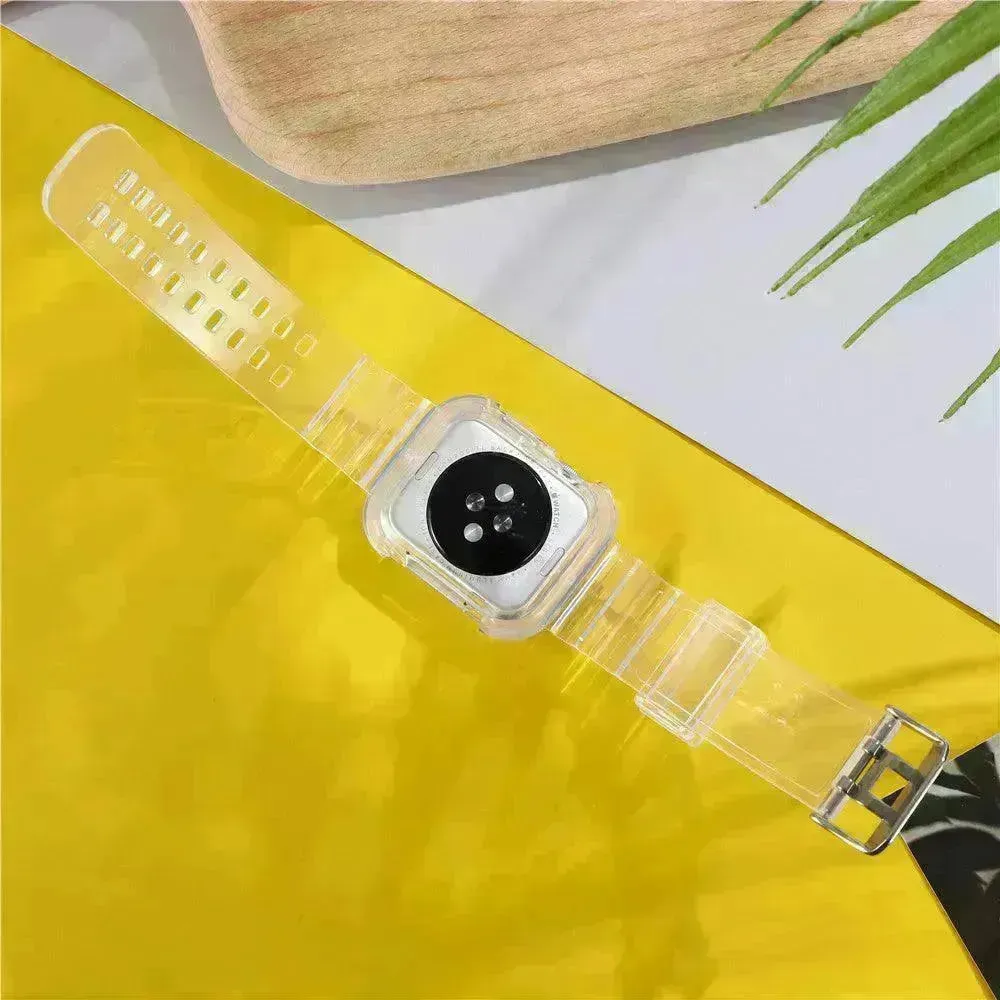 Transparent TPU Protective Candy Glacier One Smart Watch Strap Watch Band