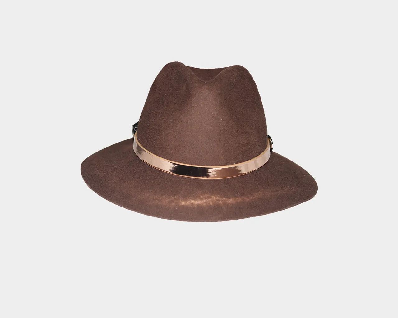 Umber Cocoa Wool Fedora Hat - The Oxford Street