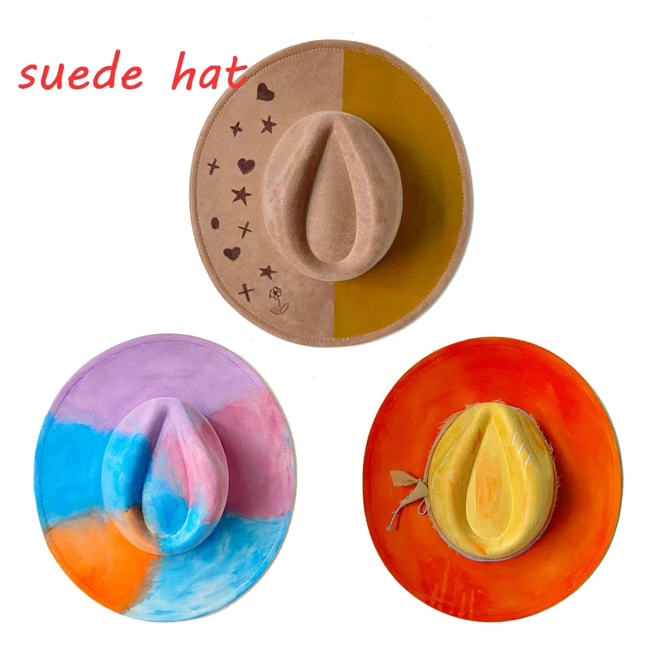 Vegan Suede Jazz Fedora Hat