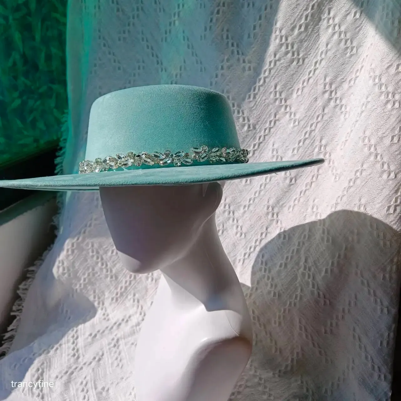 Vegan Suede Wide Brim Fedora Hat