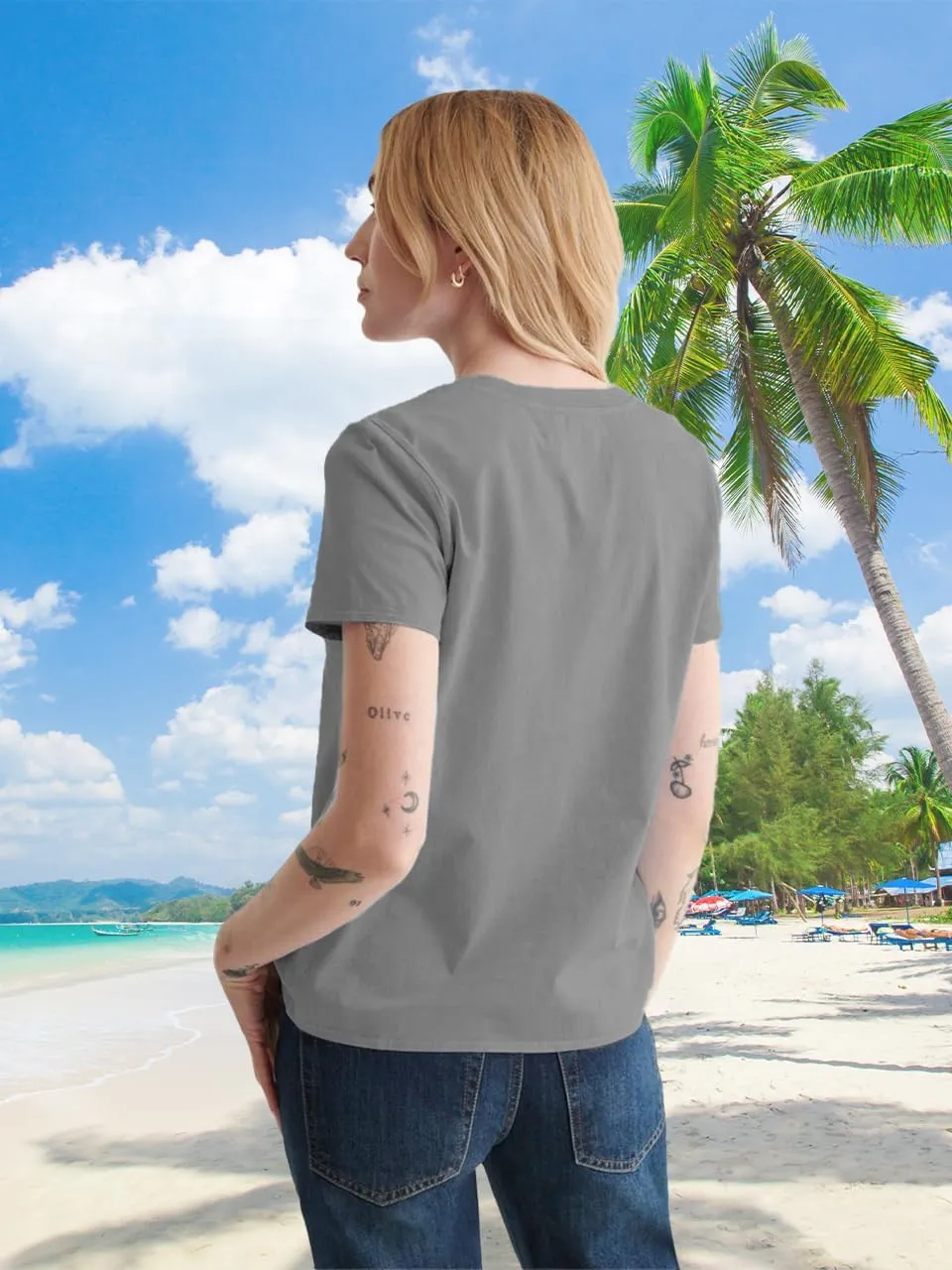 Women V Neck Sunflower Graphic Shirt Cute Dandelion Teen Girls Tee Tops Short Sleeve Cowgirls Casual T Shirts