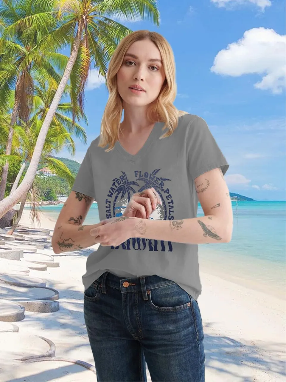 Women V Neck Sunflower Graphic Shirt Cute Dandelion Teen Girls Tee Tops Short Sleeve Cowgirls Casual T Shirts