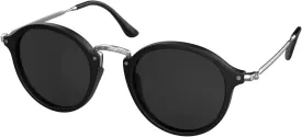 Women's Retro Round Sunglasses - Polarized Anti Glare UV400 Protection Vintage Driving Shades
