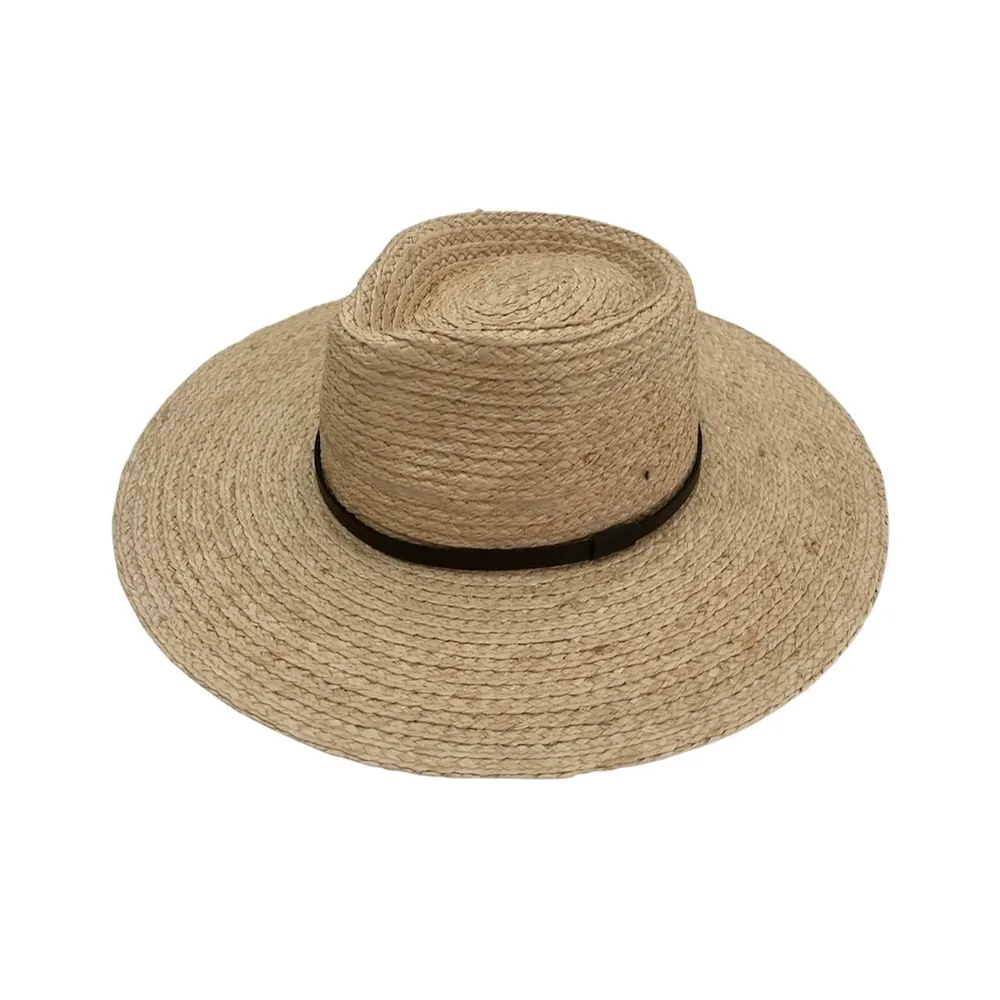 Xenia Raffia Wide Brim Fedora