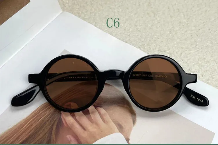 Yujo Unisex Full Rim Round Acetate Sunglasses 4225s