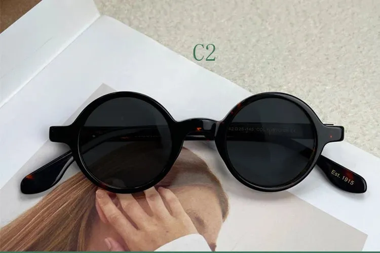 Yujo Unisex Full Rim Round Acetate Sunglasses 4225s