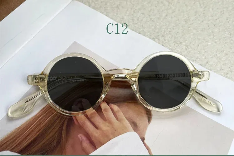 Yujo Unisex Full Rim Round Acetate Sunglasses 4225s