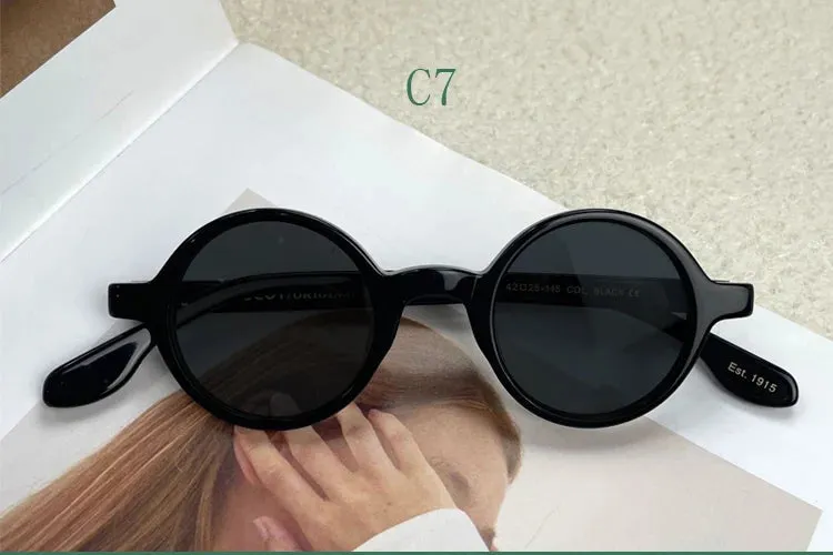 Yujo Unisex Full Rim Round Acetate Sunglasses 4225s