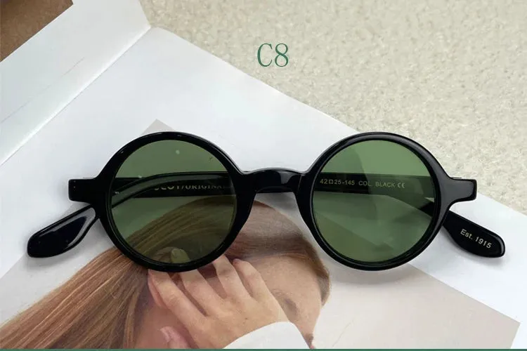 Yujo Unisex Full Rim Round Acetate Sunglasses 4225s