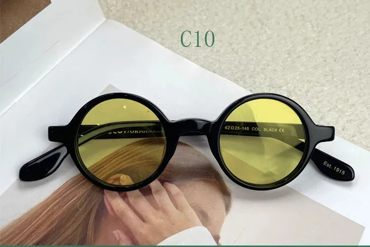 Yujo Unisex Full Rim Round Acetate Sunglasses 4225s