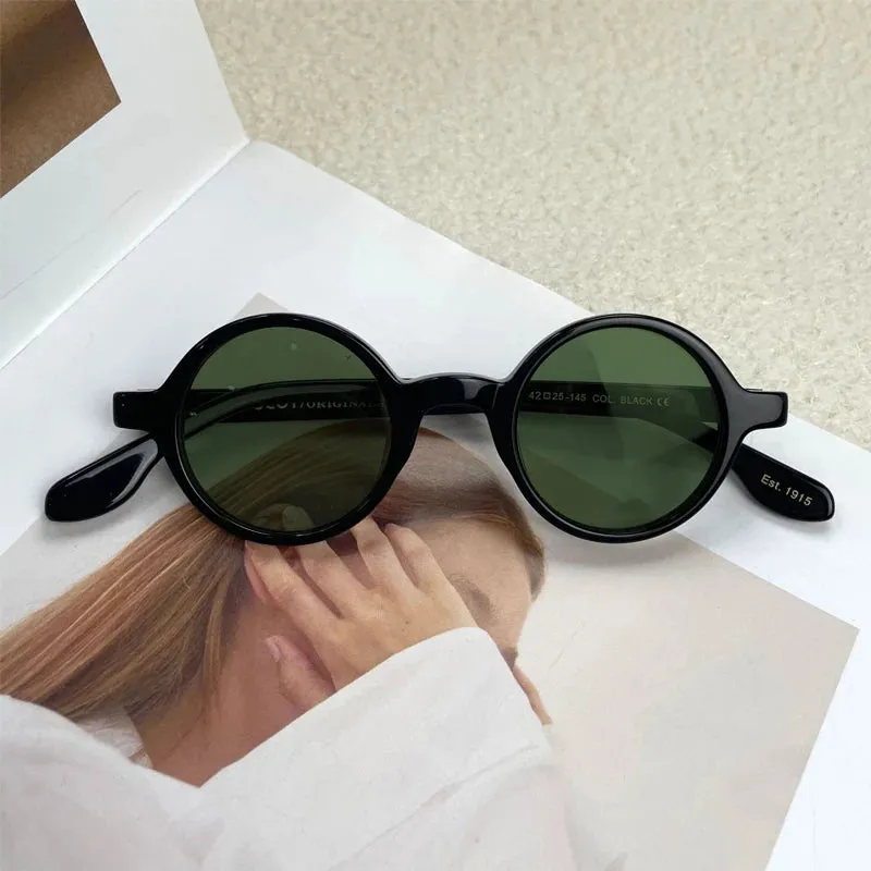 Yujo Unisex Full Rim Round Acetate Sunglasses 4225s